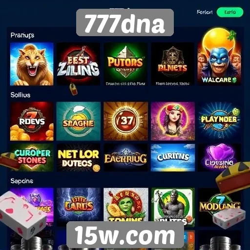 Análise das opções de jogos no site 777dna