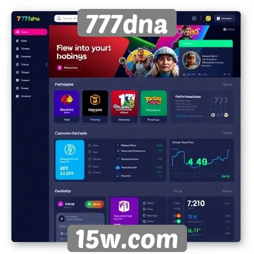 Análise da interface do usuário no 777dna